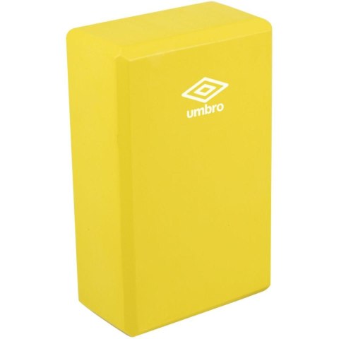 BLOK KOSTKA DO ĆWICZEŃ JOGA PILATES FITNESS UMBRO ŻÓŁTY
