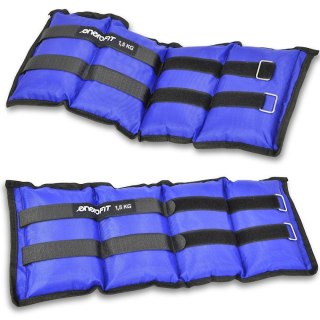 OBCIĄŻENIE NA PRZEGUBY NIEBIESKIE 3KG (2x1,5KG) ENERO FIT