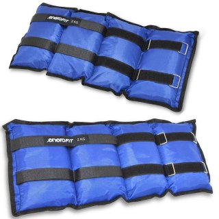 OBCIĄŻENIE NA PRZEGUBY NIEBIESKIE 4KG (2x2KG) ENERO FIT