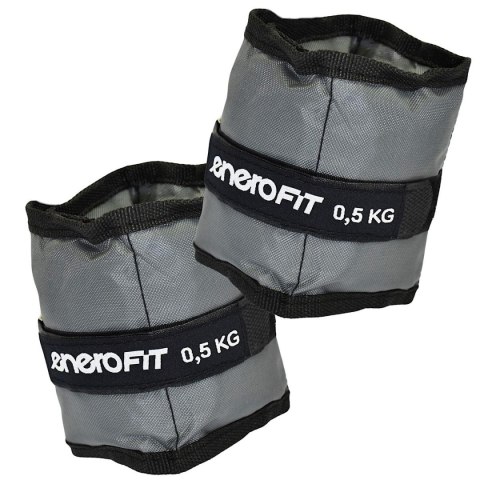 OBCIĄŻENIE NA PRZEGUBY SZARE 1KG (2x0,5KG) ENERO FIT