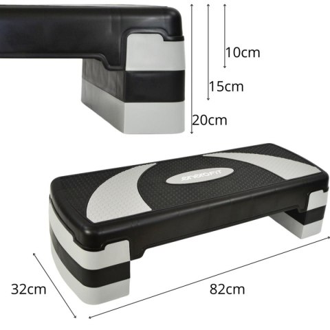 STEP DO AEROBICU 82X32CM 3 STOPNIOWA REGULACJA ENERO FIT