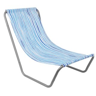 LEŻAK OGRODOWO - PLAŻOWY SKŁADANY I TORBA BLUE LINES
