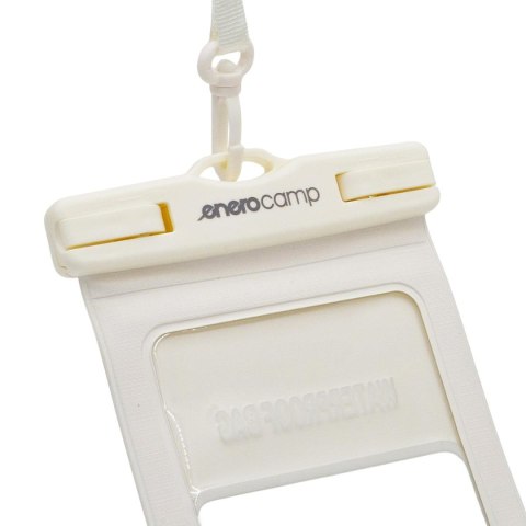 WODOODPORNE ETUI POKROWIEC NA TELEFON 12X22,5CM PVC ENERO CAMP KREMOWE