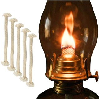 KNOT PŁASKI DO LAMPY NAFTOWEJ I POCHODNI 19x1,2x0,5 CM - ZESTAW 5SZT