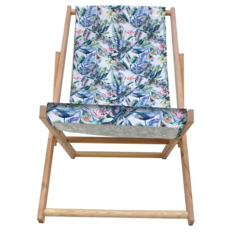 LEŻAK DREWNIANY CLASSIC BLUE FLOWERS