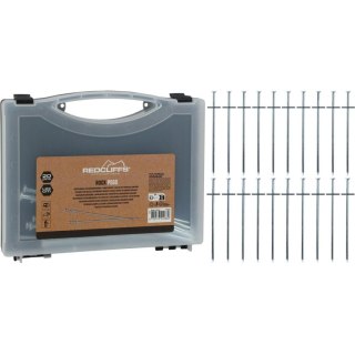 ŚLEDZIE DO NAMIOTU 23CM KPL. 20SZT METAL W WALIZCE REDCLIFFS
