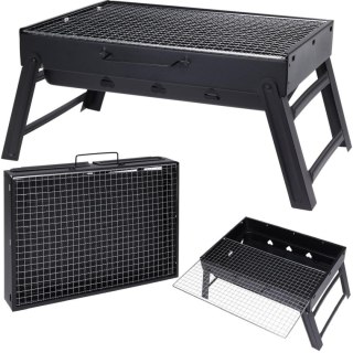 GRILL OGRODOWO TURYSTYCZNY SKŁADANY 43x29x23CM
