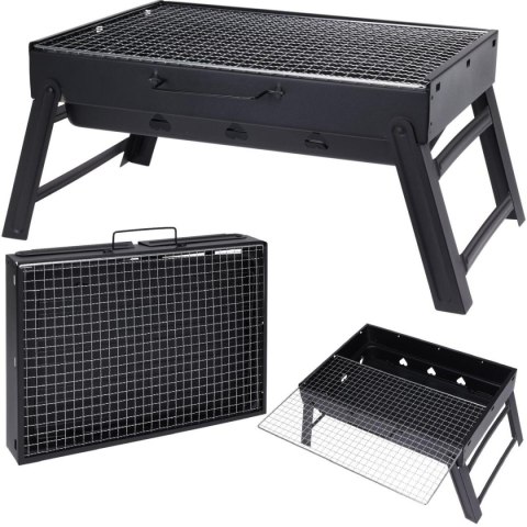 GRILL OGRODOWO TURYSTYCZNY SKŁADANY 43x29x23CM
