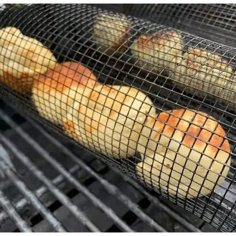 KOSZYK DO GRILLOWANIA WARZYW 9x9x20CM 2SZT