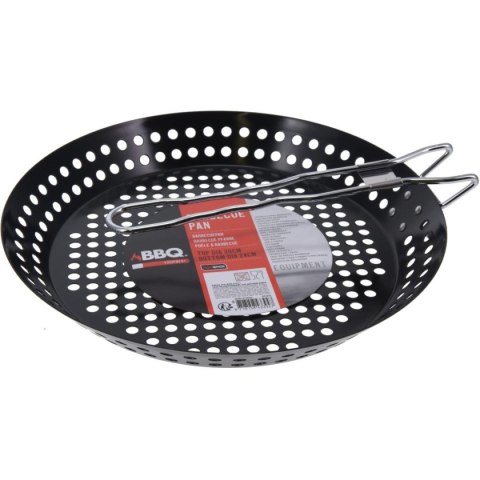 PATELNIA DO GRILOWANIA ZE SKŁADANYM UCHWYTEM NON STICK CZARNA