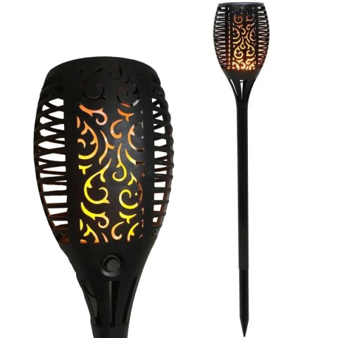 LAMPA SOLARNA POCHODNIA TAŃCZĄCE PŁOMYKI 10X10X79CM 36 LED