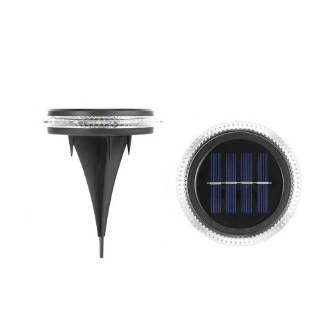 LAMPY SOLARNE DYSKOWE DO WBICIA W GRUNT LUB MONTAŻU NA ŚCIANIE KPL.2SZT