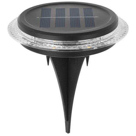 LAMPY SOLARNE DYSKOWE DO WBICIA W GRUNT LUB MONTAŻU NA ŚCIANIE KPL.2SZT