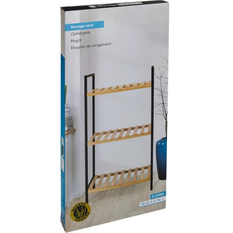 PÓŁKA REGAŁ NA BUTY 3 POZIOMY 38x32,5x70CM BAMBUS EXCELLENT HOUSEWARE