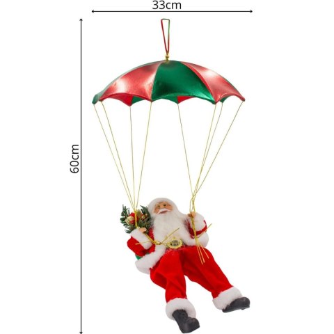 MIKOŁAJ NA SPADOCHRONIE 60CM MICA