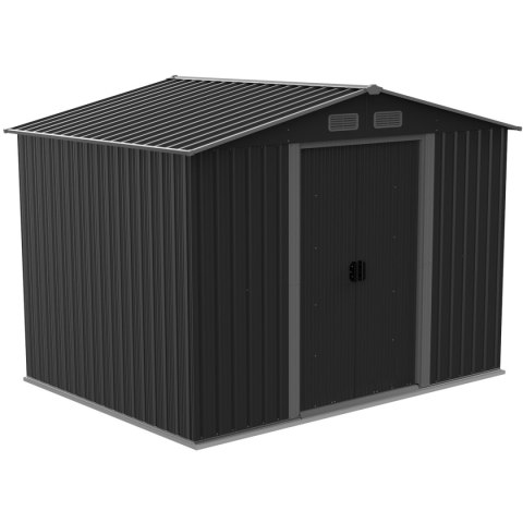 DOMEK OGRODOWY NARZĘDZIOWY METALOWY 205X257X202CM