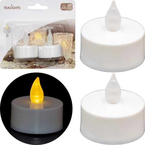 ZESTAW 2 ŚWIECZEK TEA LIGHT LED