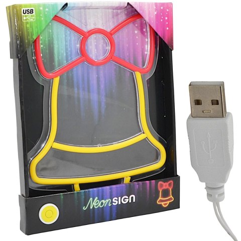 FIGURKA NEONOWA LAMPKA DZWONEK