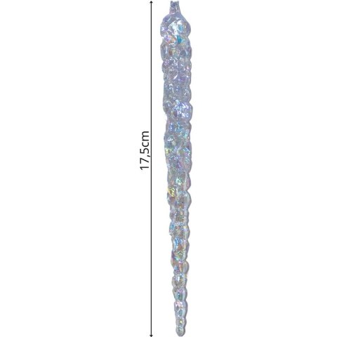 SOPLE LODU OPALIZUJĄCE DEKORACJA WISZĄCA 17,5 CM 6 SZT