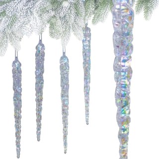SOPLE LODU OPALIZUJĄCE DEKORACJA WISZĄCA 22 CM 4 SZT