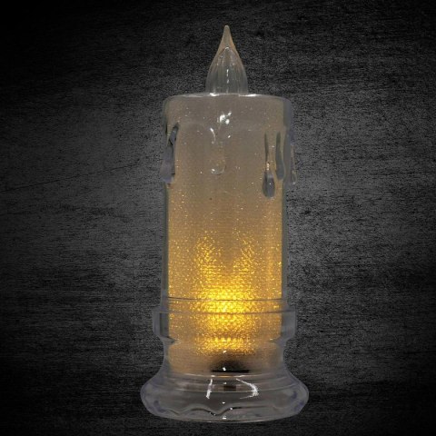 ŚWIECA DEKORACYJNA 5x11CM ZDOBIONA LED