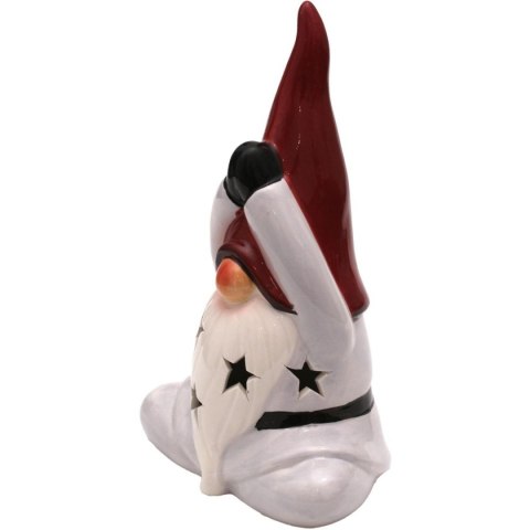 FIGURKA ŚWIĄTECZNA MIKOŁAJ SKRZAT LED 20CM