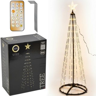 CHOINKA DEKORACYJNA 550LED CIEPŁY BIAŁY 300CM BLACK