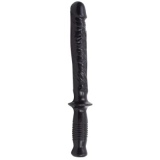 Doc Johnson Manhandler model z uchwytem, PVC, 37 cm, czarny