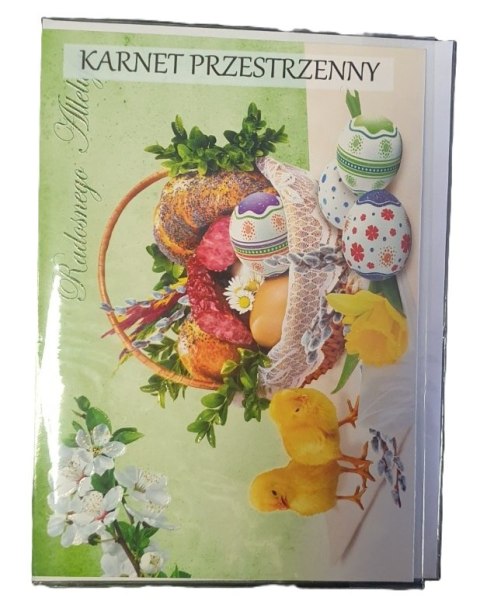 Karnet+koperta duży przestrzenny WIELKANOC OGÓLNY