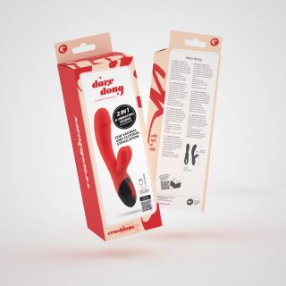 Crushious Dare Dong Red - Wielofunkcyjny Model Intymny z Wibracjami USB