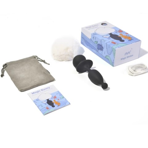 Magic Motion Bunny Tail Plug z aplikacją i wymiennym ogonkiem 13 cm