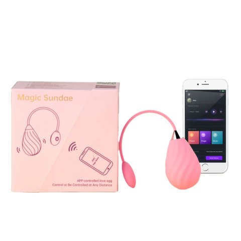 Magic Motion Magic Sundae Pink - urządzenie intymne sterowane aplikacją