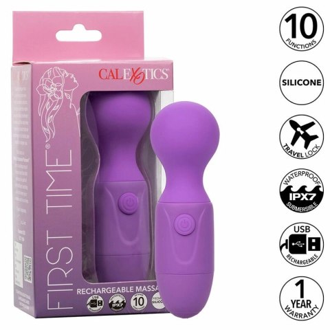CalExotics First Time masażer akumulatorowy 10 trybow fioletowy