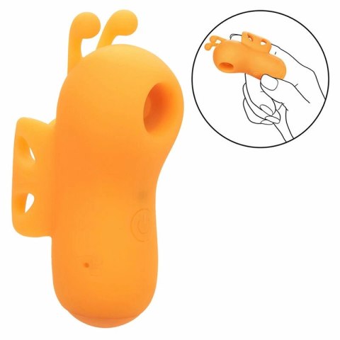 CalExotics Neon Vibes Buzzing Vibe Finger - stymulator palcowy, pomarańczowy, 10 trybow