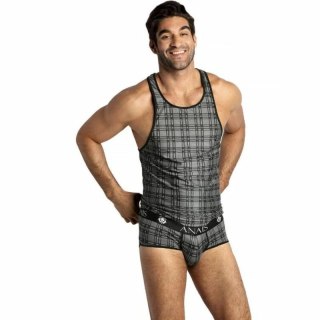 ANAIS MEN BALANCE TOP XL czarno-szara mikrofibra bez rękawow