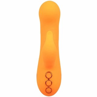 CalExotics Montecito Muse Orange - wielofunkcyjny stymulator z systemem pompowania