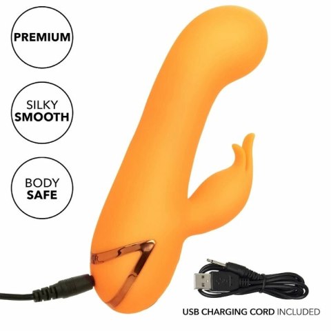 CalExotics Montecito Muse Orange - wielofunkcyjny stymulator z systemem pompowania