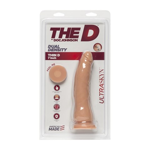 Doc Johnson Thin D 18 cm model o smukłej konstrukcji, ULTRASKYN