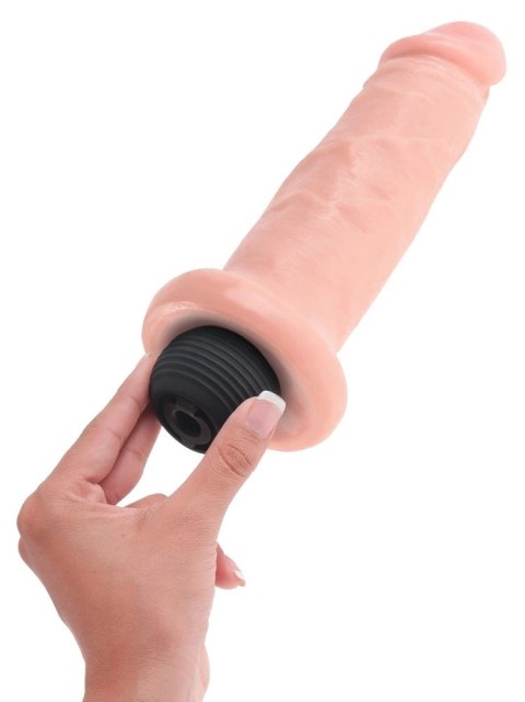 King Cock Model Wytryskowy 15 cm Jasny PVC Anatomiczny System