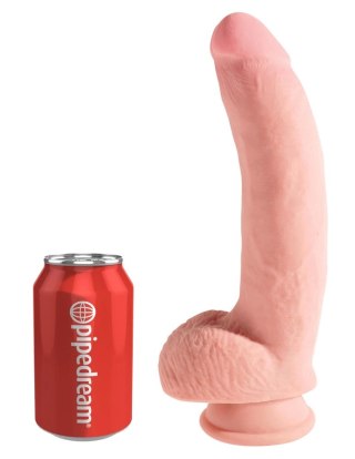 King Cock Plus Model 25 cm Jasny - z Przyssawką i Systemem Strap-On