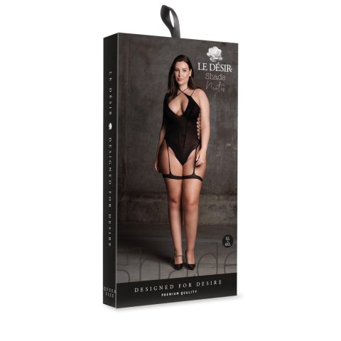 Le Desir Metis Body Plus Size z paskami i siateczką XL-XXXXL