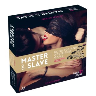 Tease & Please Master & Slave Bondage Game zestaw akcesoriow beżowy