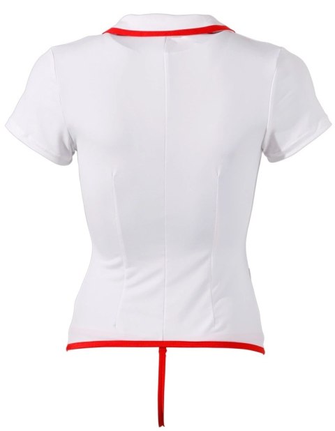 Cottelli Costumes stroj pielęgniarki M biało-czerwony, głęboki dekolt