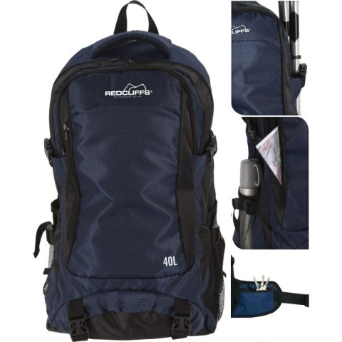PLECAK TURYSTYCZNY TREKINGOWY 40L NIEBIESKI REDCLIFFS