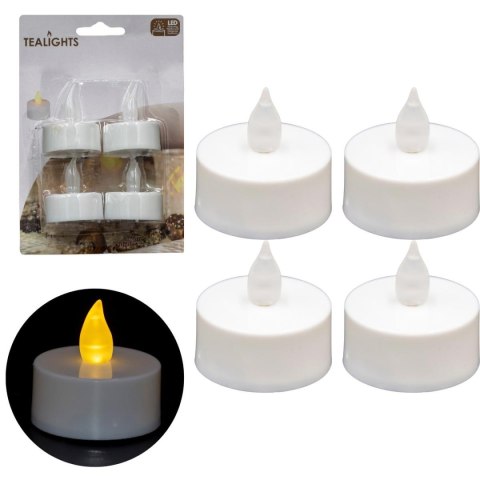 ZESTAW 4 ŚWIECZEK TEA LIGHT LED