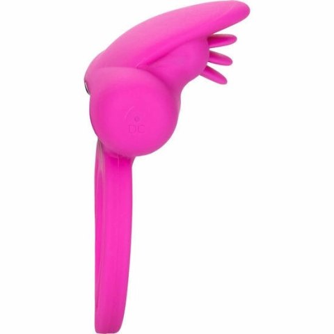 CalExotics Double Flicker - Silikonowy pierścień z podwojnym stymulatorem USB