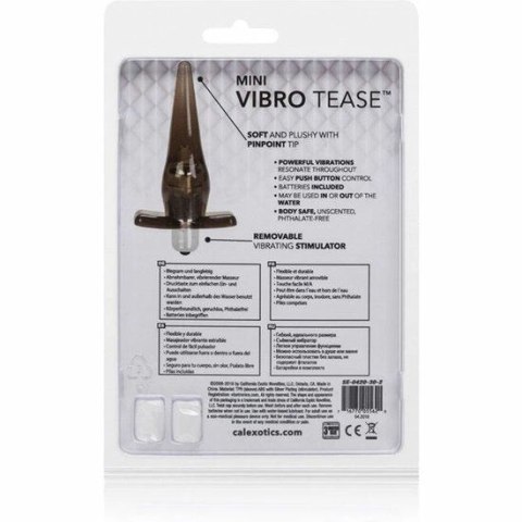 CalExotics Mini Vibro Tease Czarny - kompaktowy model wibrujący wodoodporny