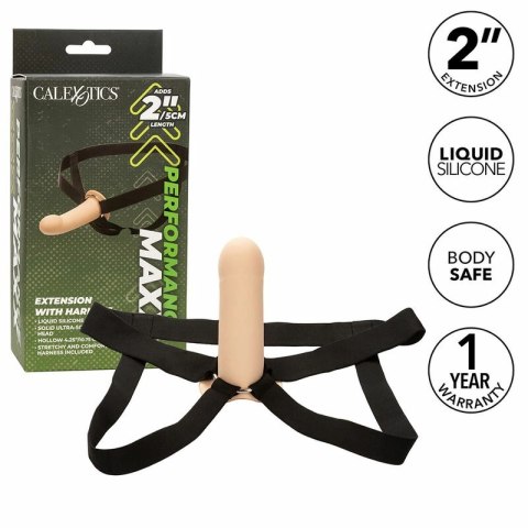 CalExotics Performance Maxx System z uprzężą, jasny silikon 16 cm