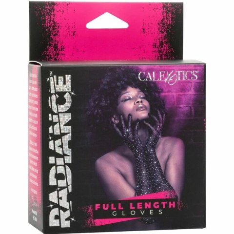 CalExotics Radiance Rękawice Siatkowe z Kryształkami Długie, Czarne, Uniwersalne