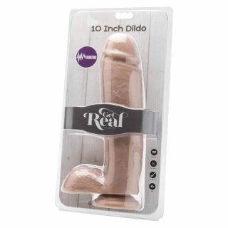 Get Real Model 25,5 cm z kulkami, pilotem i systemem wibracji, beżowy